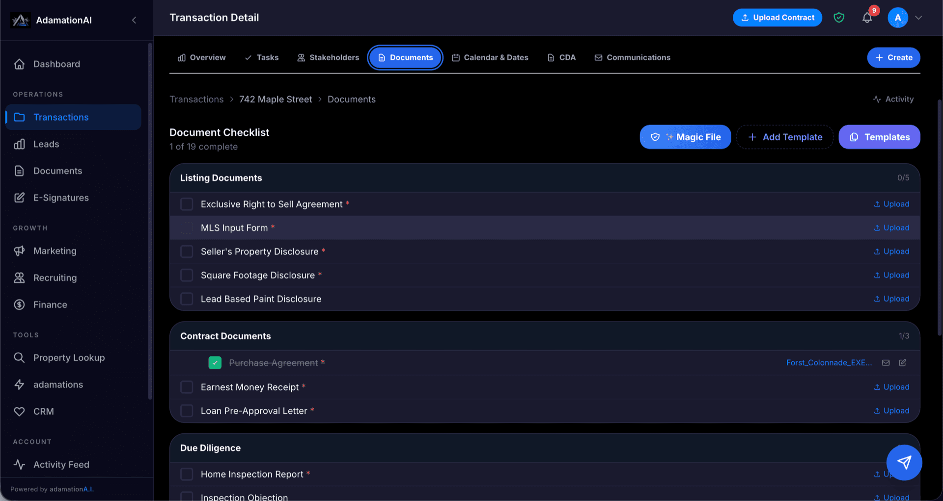 Magic File AI document parsing